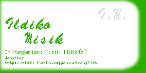 ildiko misik business card